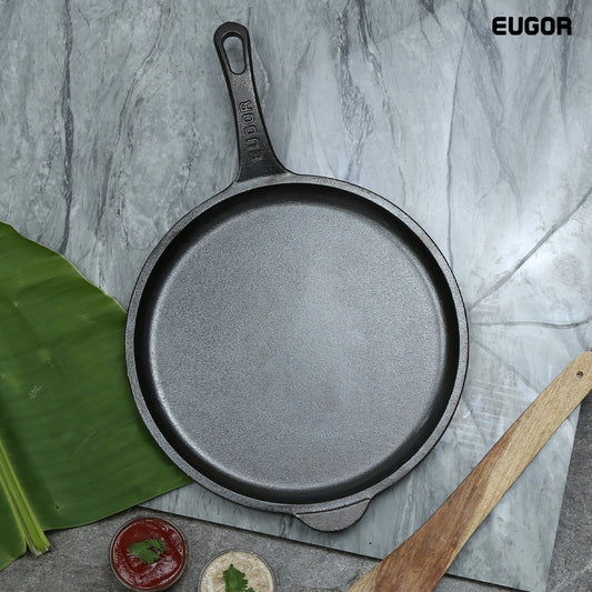 Pre-Seasoned Cast Iron Fry Pan 10 inch with Grip