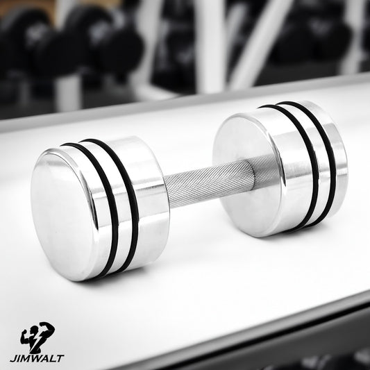 Steel Dumbbells Ultracompact Adjustable Chrome Dumbbell With Home Gym Workout (10KG, 15  KG)