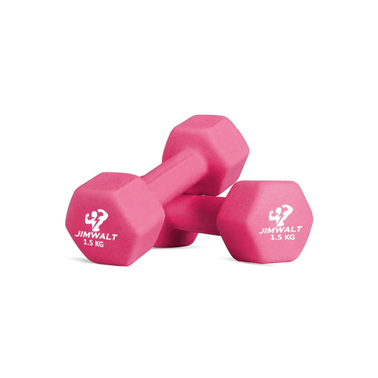 Premium Half Coating Cast iron Neoprene Dumbbells - 0.5KG to 10KG Proudly Made in India