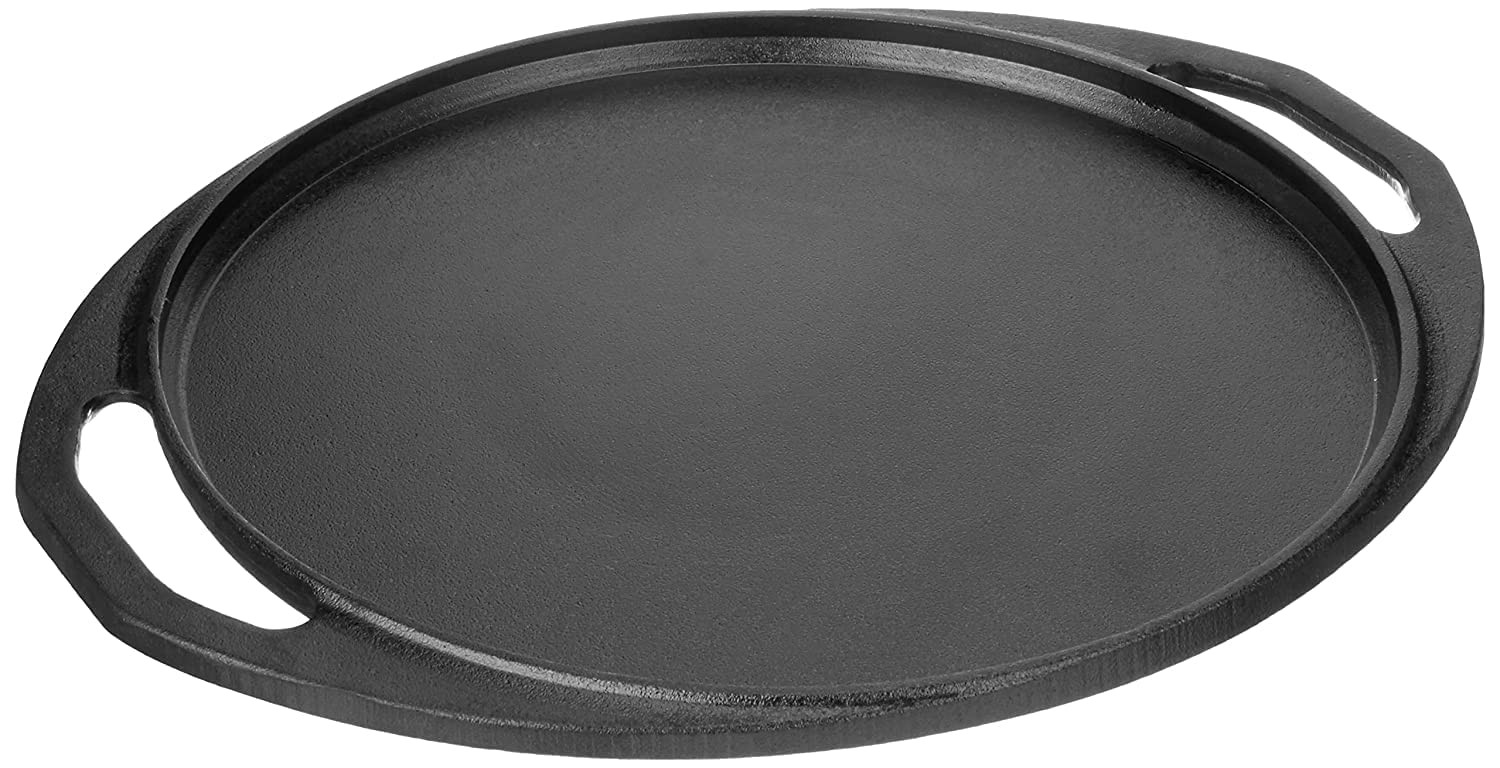 Black Square Handled Iron Dosa Pan, Round